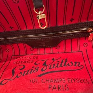 Louis Vuitton Red Interior Bag